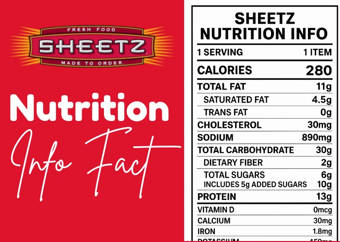 Sheetz Nutrition Info | Calories, Healthy Menu Choices 1 Sheetz Nutrition Info
