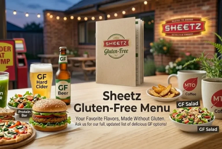 Sheetz Gluten Free Menu